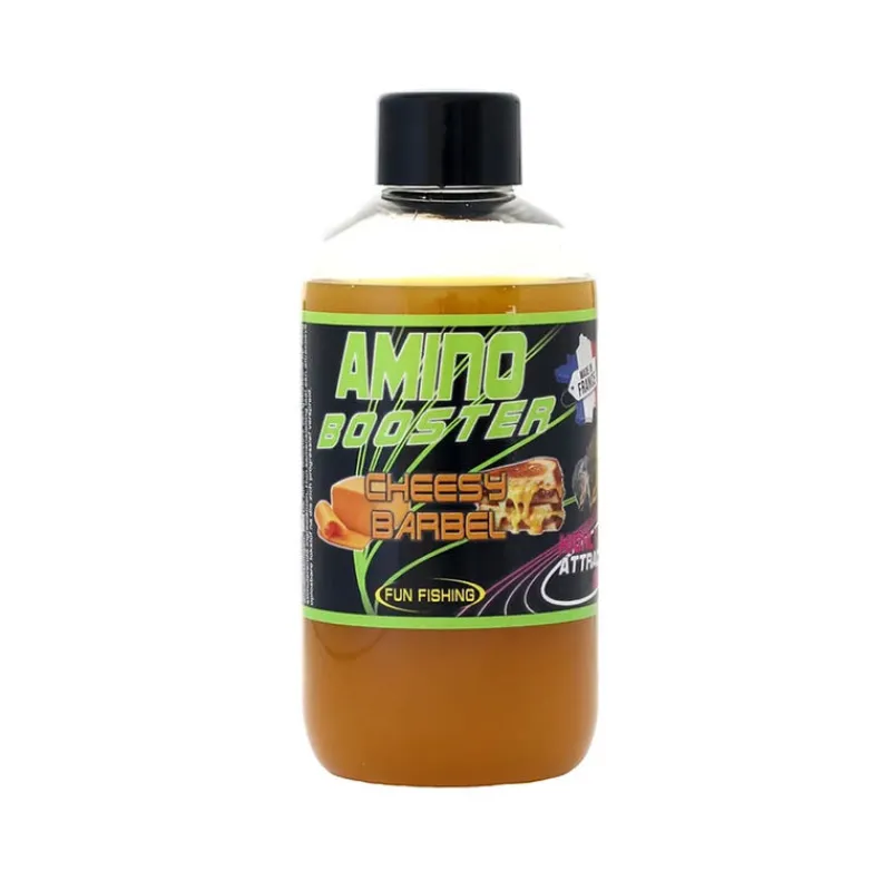 Appâts / Amorces - FUN FISHING Additif Liquide Amino Booster Cheesy Barbel 185ml
