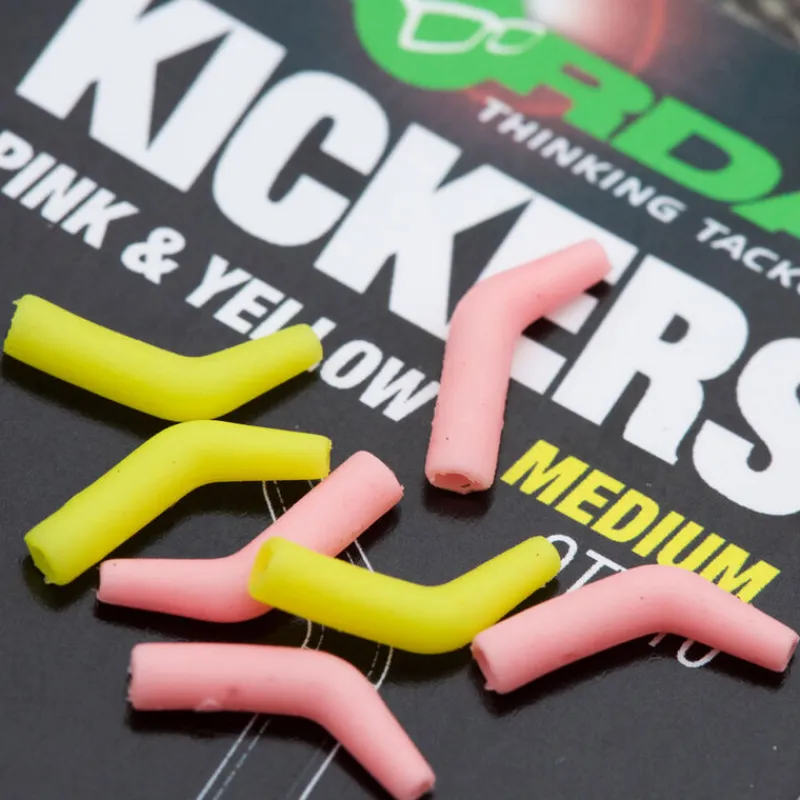 Acc.Montages/Hameçons - KORDA Aigneur de igne carpe kickers jaune/rose (x10)