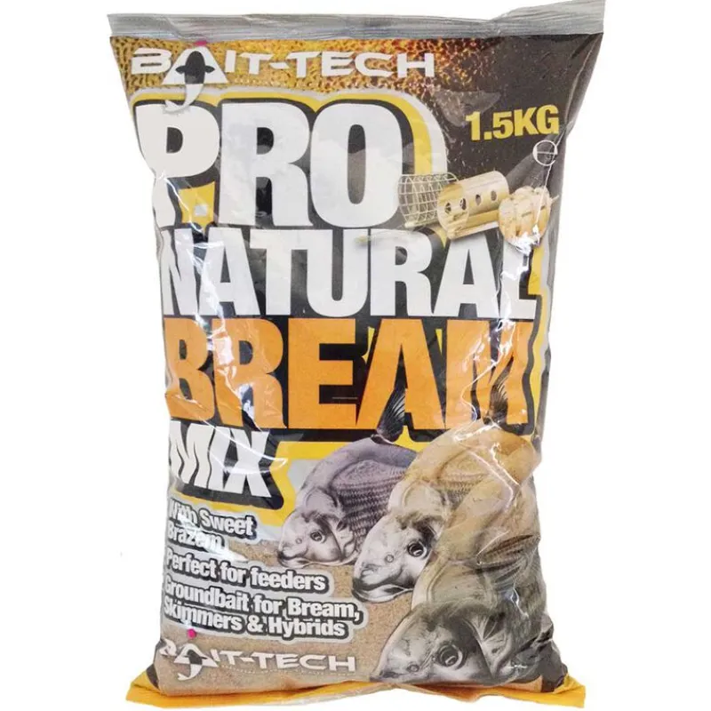 Appâts / Amorces - BAIT TECH Amorce Pro Natural Bream 1.5Kg
