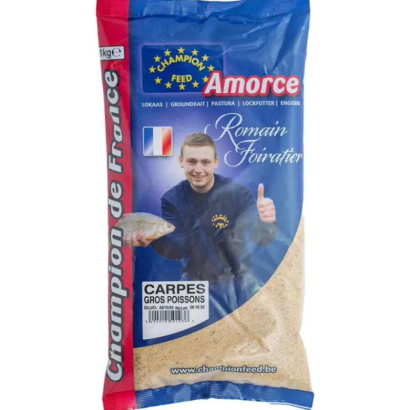 Appâts / Amorces - CHAMPION FEED Amorce Carpe et Gros Poissons Champion De France 1kg