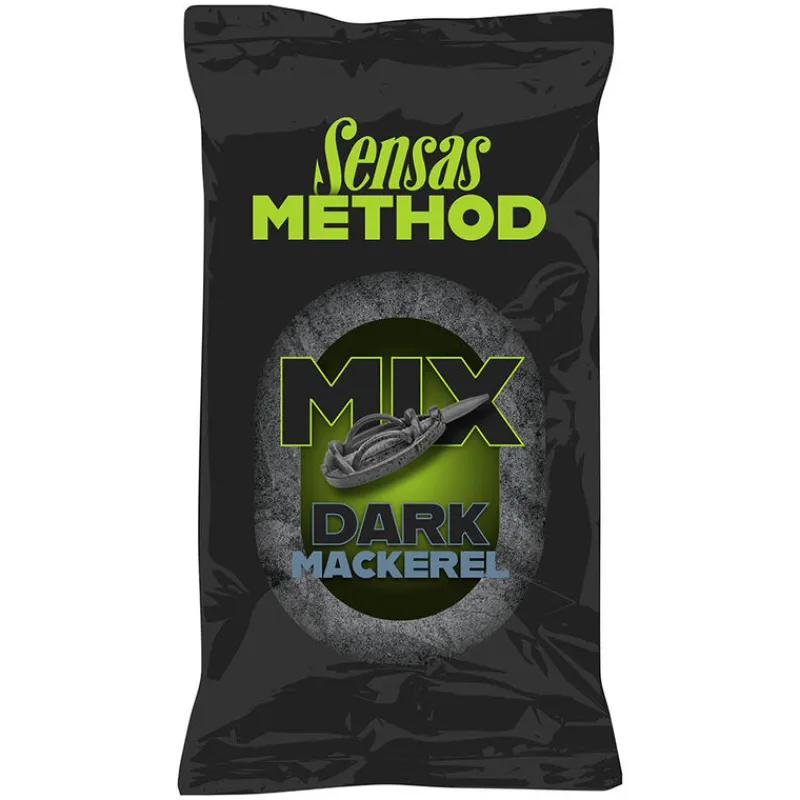 Appâts / Amorces - SENSAS Amorce Feeder Method Mix Dark Mackerel 1kg