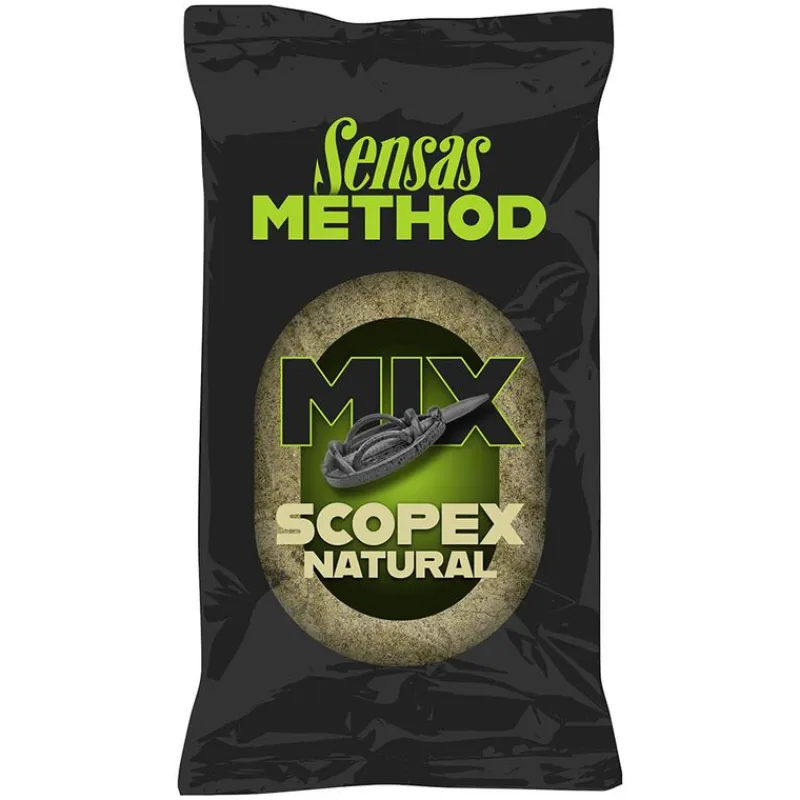 Appâts / Amorces - SENSAS Amorce Feeder Method Mix Natural Scopex 1kg