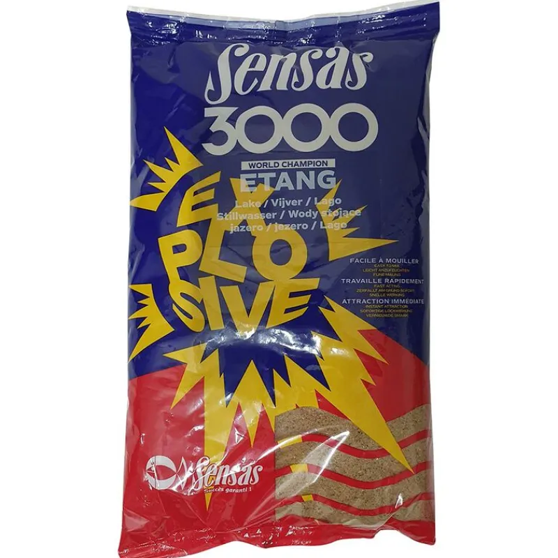 Appâts / Amorces - SENSAS Amorce 3000 Explosive Etang 1kg
