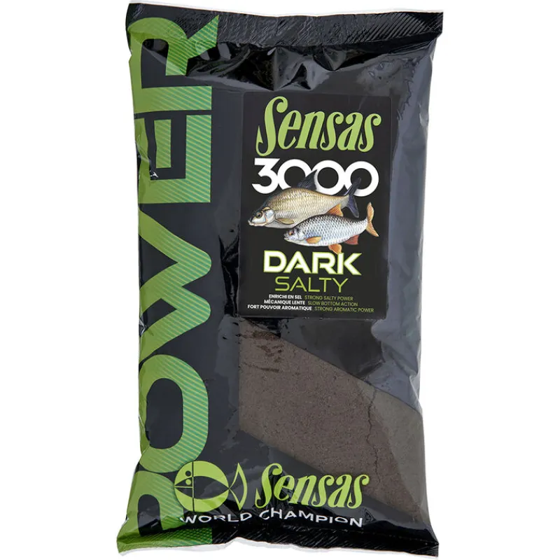 Appâts / Amorces - SENSAS Amorce 3000 Power Dark Salty 1kg