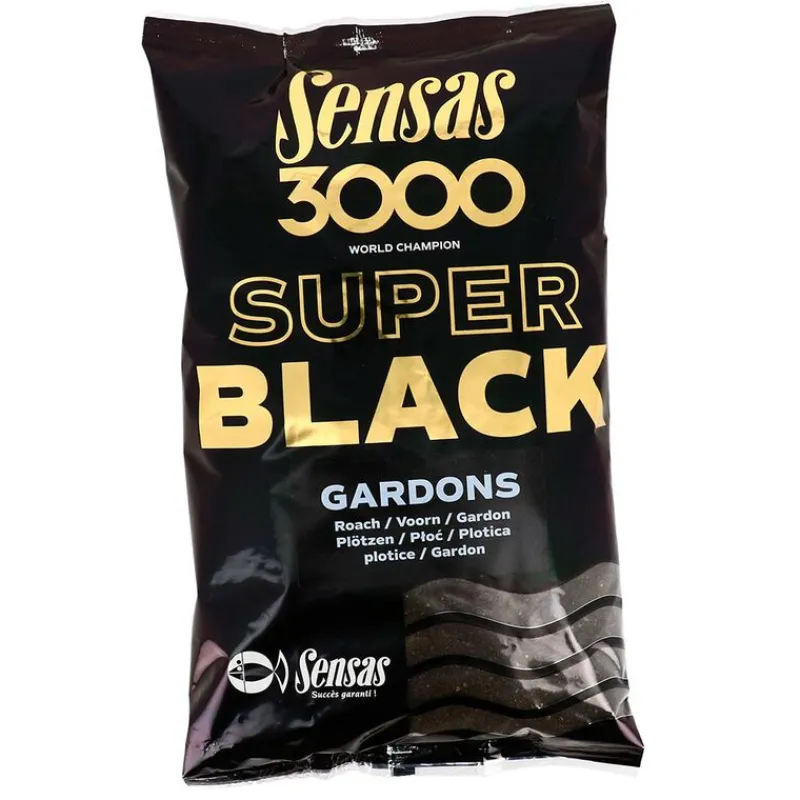 Appâts / Amorces - SENSAS Amorce 3000 Super Black Gardon 1kg