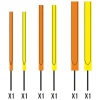 Flotteurs - GARBOLINO Antennes Pack de 6 Antennes Insert Court Plastique Ouverte 3/4/5mm