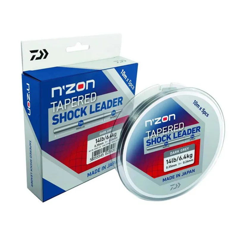 Fils De Pêche Feeder - DAIWA Arraché N'Zon Tapered Shock Leader 5 x 10 m