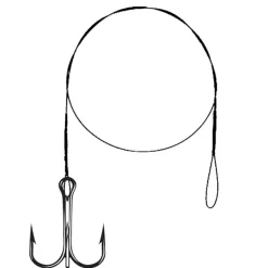 Hameçons Et Montages - CANNELLE Avancon acier carnassier megaflex 0cm 7.5kg triple (x3)