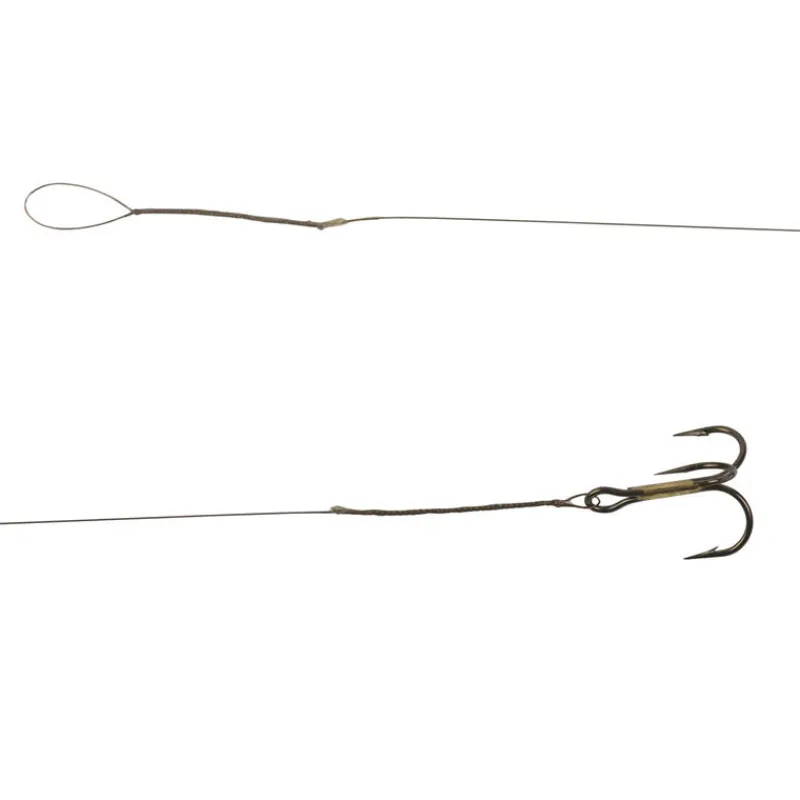 Hameçons Et Montages - CANNELLE Avancon acier carnassier megaflex 0cm 7.5kg triple (x3)