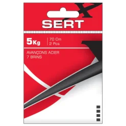 Carnassier Au Posé|Hameçons Et Montages - SERT Avancon Acier 60cm 7 Brins (x2)