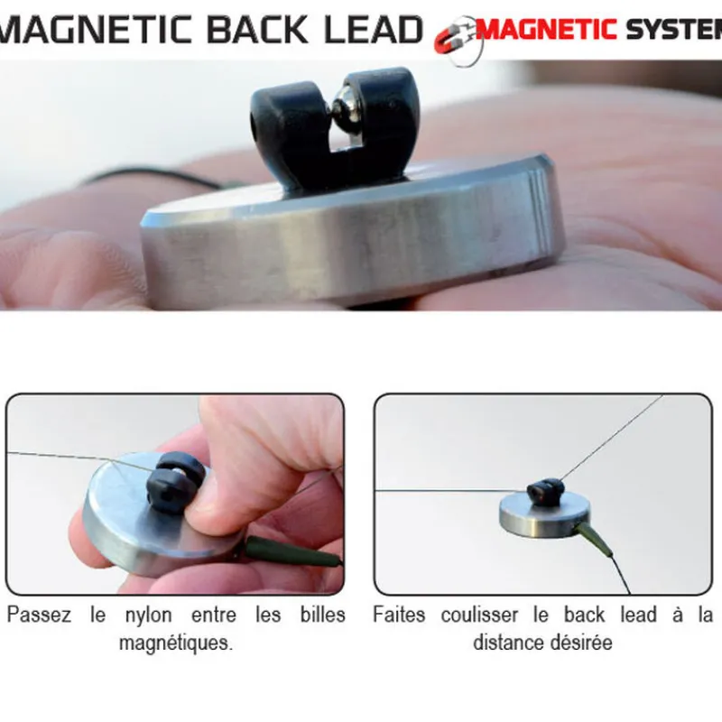 Acc.Montages/Hameçons - FUN FISHING Back lead carpe magnetic inox 90g