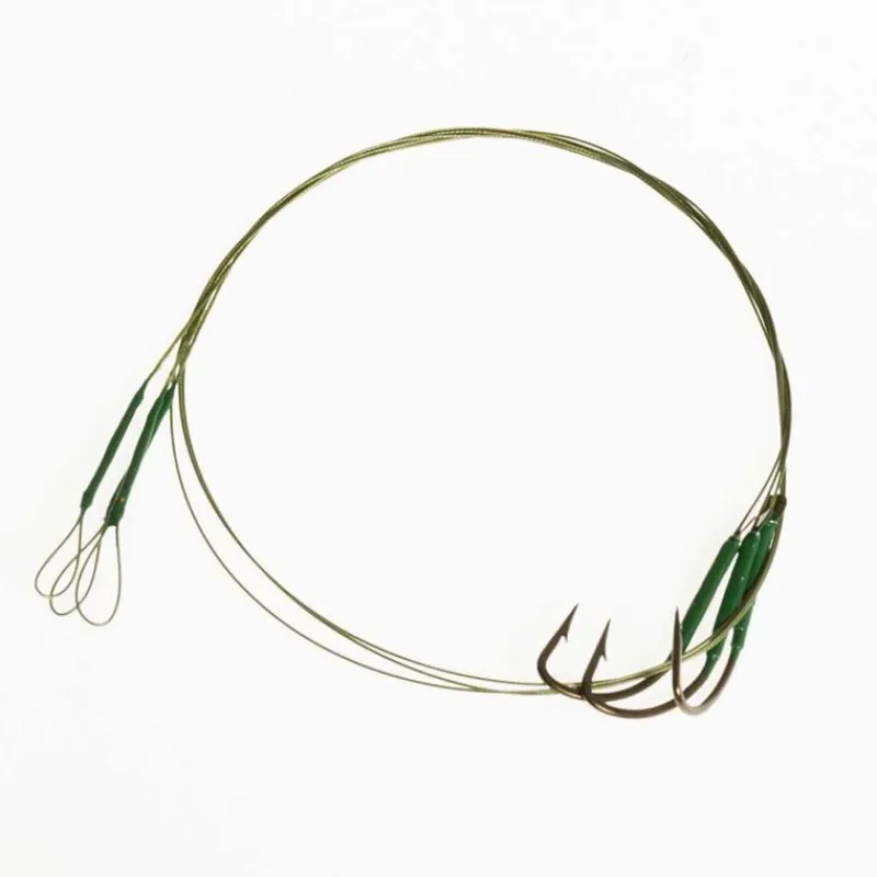 Carnassier Au Posé - X-LINE Bas de ligne acier carnassier hameçon simple 7kg (x3)