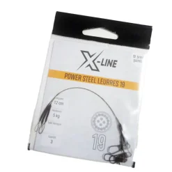 Découverte Pêche Du Carnassier|Hameçons Et Montages - X-LINE Bas de ligne acier carnassier power steel 19 brins 70cm (x3)