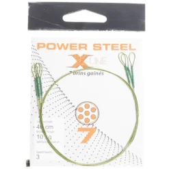 Découverte Pêche Du Carnassier|Hameçons Et Montages - X-LINE Bas de ligne acier carnassier power steel 7 brins 40cm (x3)