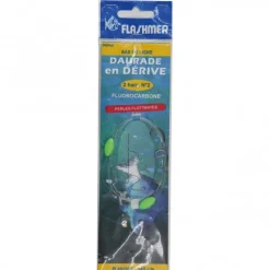 Surfcasting|Bas De Lignes / Lignes Montées - FLASHMER Bas de ligne daurade en dérive en fluorocarbon hameçons
