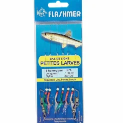 Bas De Lignes / Lignes Montées|Leurres - FLASHMER Bas de ligne petites larves hameçons