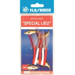 Bas De Lignes / Lignes Montées|Leurres - FLASHMER Bas de ligne special lieu 5 hamecons