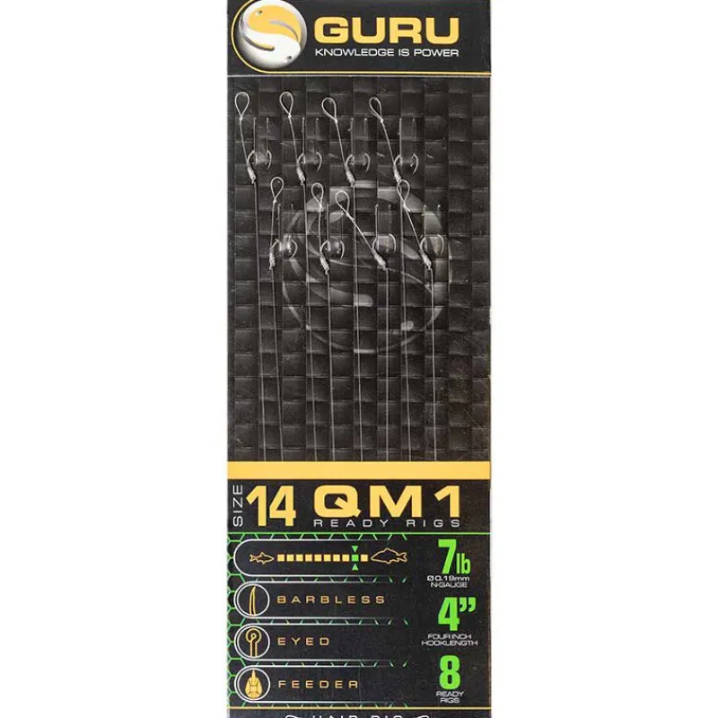 Acc. De Montage Feeder - GURU Bas de ligne qm1 standard hair 4" (10cm)