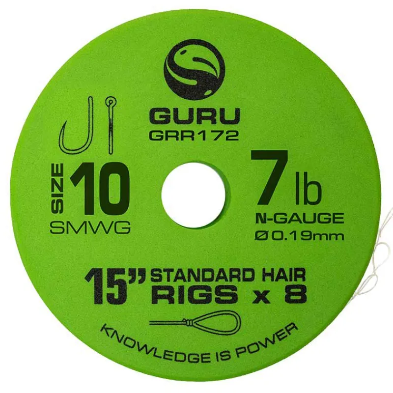 Acc. De Montage Feeder - GURU Bas de ligne smwg standard hair 15" (38cm)
