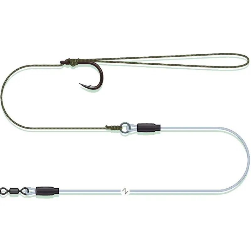 Acc. Montage / Hameçons - MADCAT Bas de Ligne Combi Pellet Rig 70cm 0.95mm 84kg n°3/0