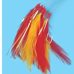 Bas De Lignes / Lignes Montées|Leurres - FLASHMER Bas de ligne mer plume filament 5 hamecons 2/0