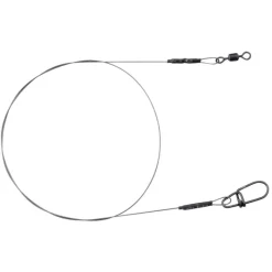 Hameçons Et Montages - SPRO Bas de ligne monté carnassier matt black leader 1x1 titanium (x1)