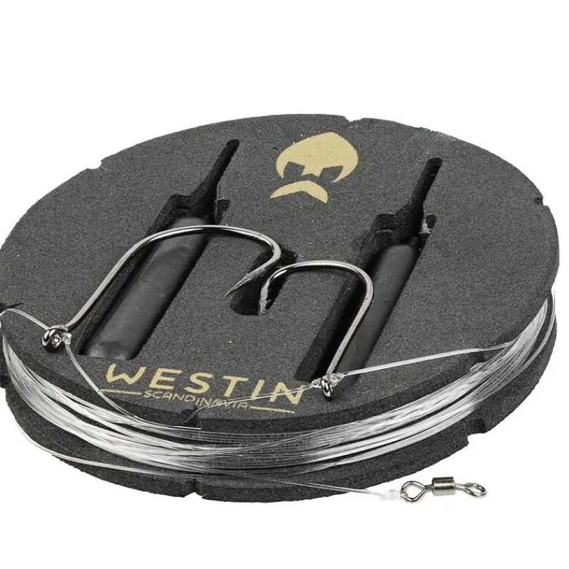 Hameçons Et Montages - WESTIN Bas de ligne prêt à pêcher Dropshot Rig Kit 14g (x2) + ShadTeez Pin-Tail (x2)