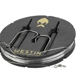 Hameçons Et Montages - WESTIN Bas de ligne prêt à pêcher Dropshot Rig Kit 10g (x2) + ShadTeez Pin-Tail (x2)