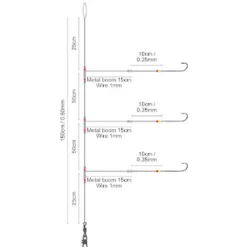 Bas De Lignes / Lignes Montées|Surfcasting - SPRO Bas de Ligne Salt Rig Metal Boom Aberdeen