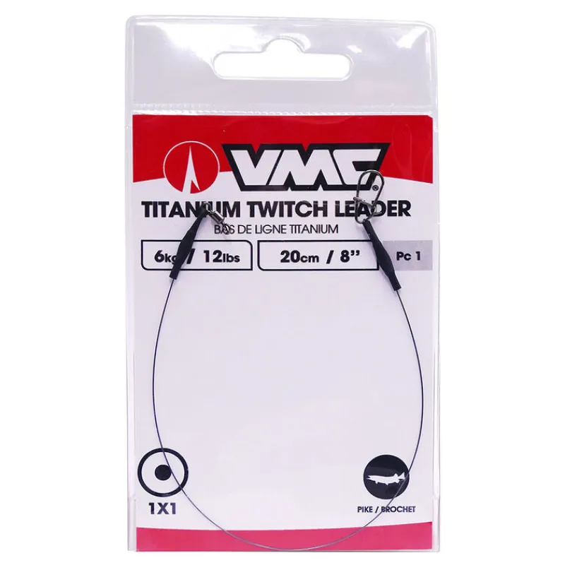 Hameçons Et Montages - VMC Bas de ligne Titanium Twitch Leader 20cm (x1)