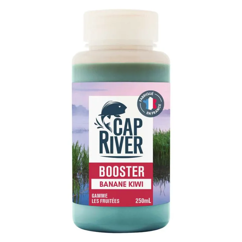 Appâts Et Fabrication - CAP RIVER Booster Banane Kiwi 250ml