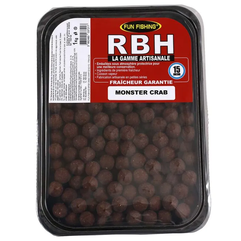Offre À Volume Carpe|Appâts Et Fabrication - FUN FISHING Bouillette RBH Boilies Monster Crab 800g