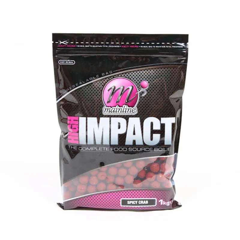 Appâts Et Fabrication - MAINLINE Bouillettes carpe high impact boilie spiced crab 1kg