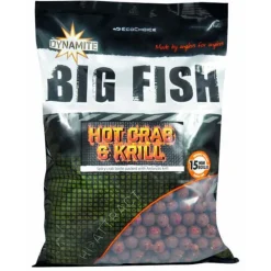 Appâts Et Fabrication - DYNAMITE BAITS Bouillettes Big Fish Hot Crab et Krill 1kg