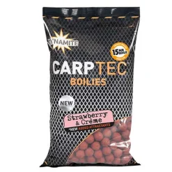 Appâts Et Fabrication - DYNAMITE BAITS Bouillettes Carptec Strawberry et Creme 900gr