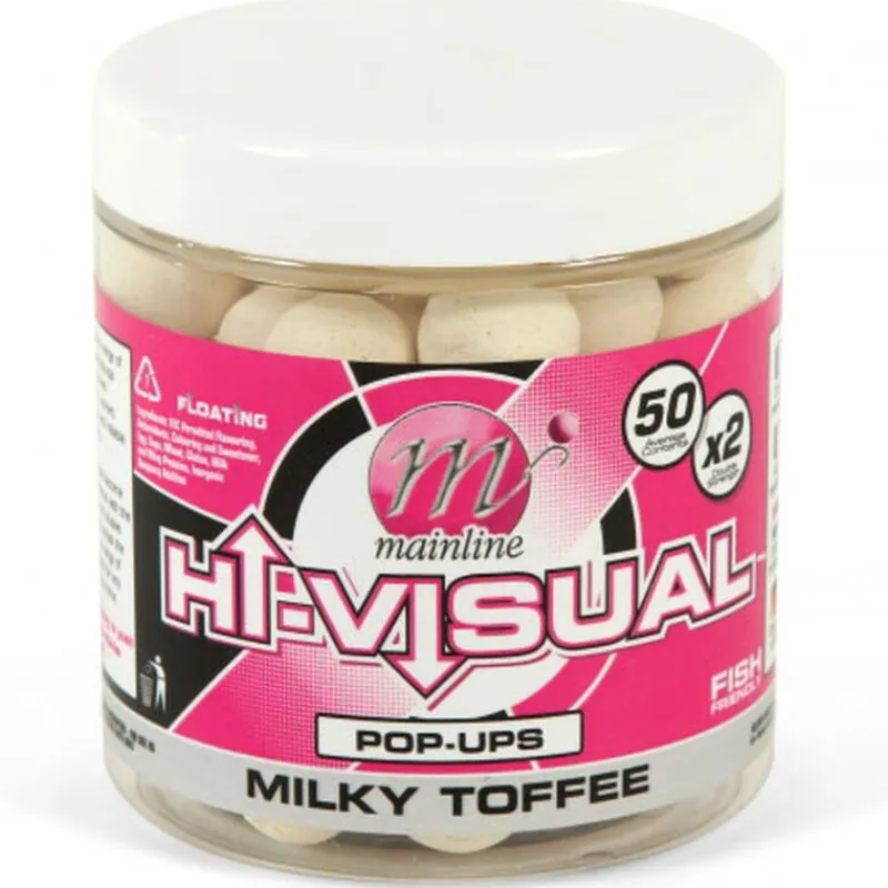 Appâts Et Fabrication - MAINLINE Bouillettes flottantes carpe hi-visual pop ups milky toffee