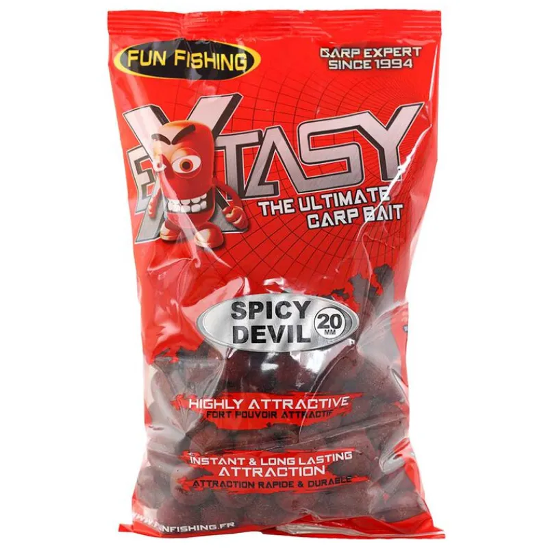 Appâts Et Fabrication - FUN FISHING Bouillettes funfishing extasy spicy devil 800g