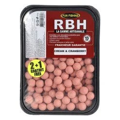 Offre À Volume Carpe|Appâts Et Fabrication - FUN FISHING Bouillettes RBH Boilies Cream & Cramberry 800g