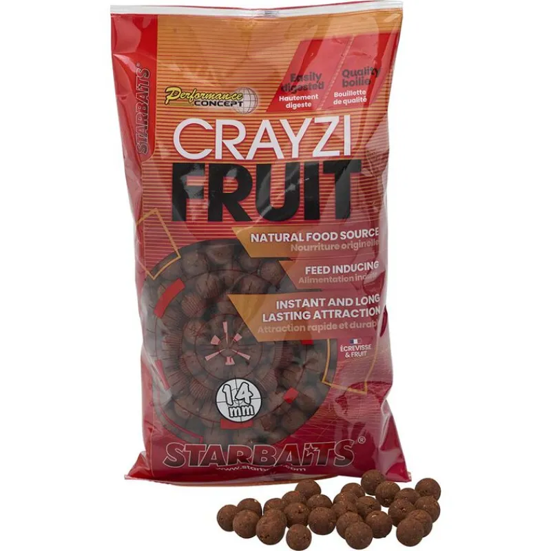 Appâts Et Fabrication - STARBAITS Bouillettes PC Crayzi Fruit 14 mm