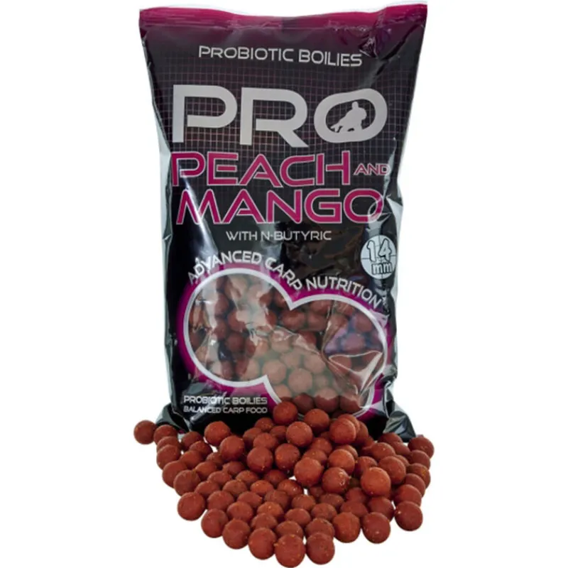 Appâts Et Fabrication - STARBAITS Bouillettes Probiotic Peach et Mango Boilie 14mm