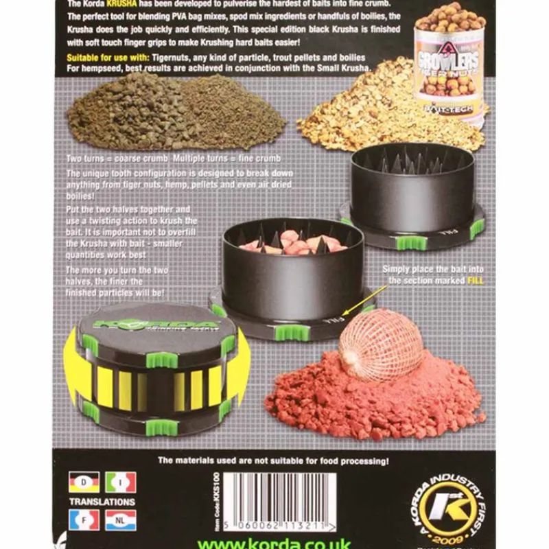 Appâts Et Fabrication - KORDA Broyeur d'appâts carpe krusha small