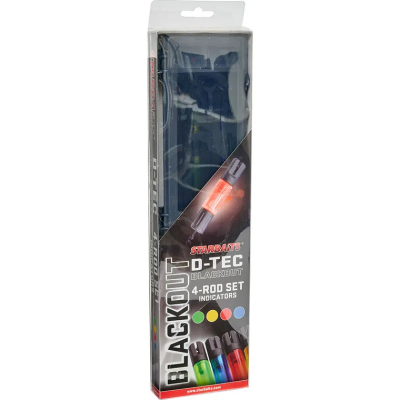 Détection - STARBAITS Coffret 4 Hanger D Tec Black Out Full Set 4 Rods