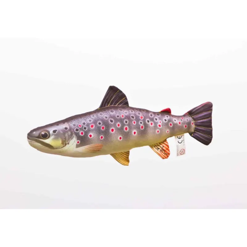 Goodies Et Idées Cadeaux - GABY Coussin Truite Fario Mini 36cm