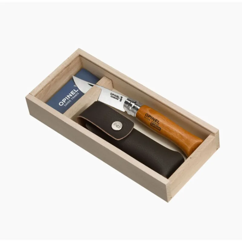 Outillages Et Accessoires|Goodies Et Idées Cadeaux - OPINEL Couteau Plumier n°08 Carbone + Étui
