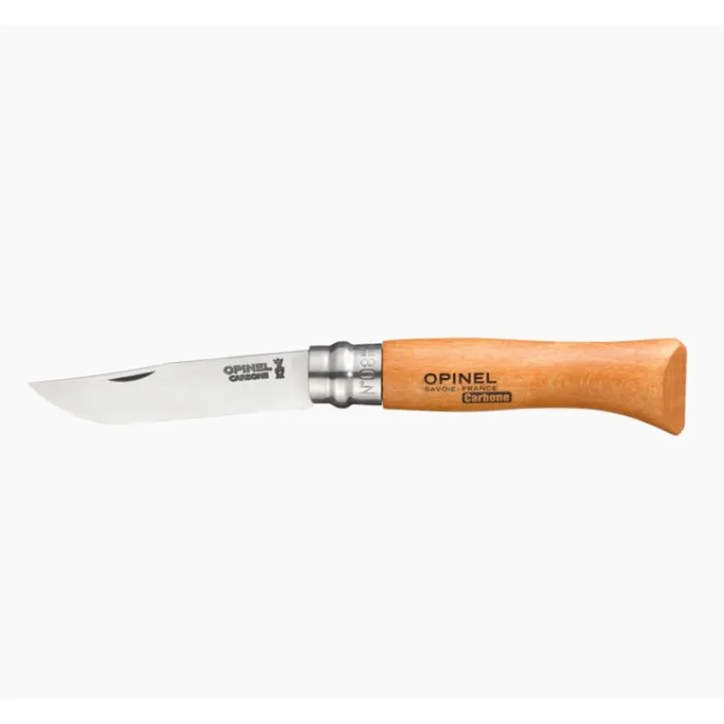 Outillages Et Accessoires|Goodies Et Idées Cadeaux - OPINEL Couteau Plumier n°08 Carbone + Étui