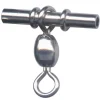 Pêche Aux Leurres|Montages / Hameçons - FLASHMER Emerillon coulisseau potence rotor palangre n°4 29kg (x5)