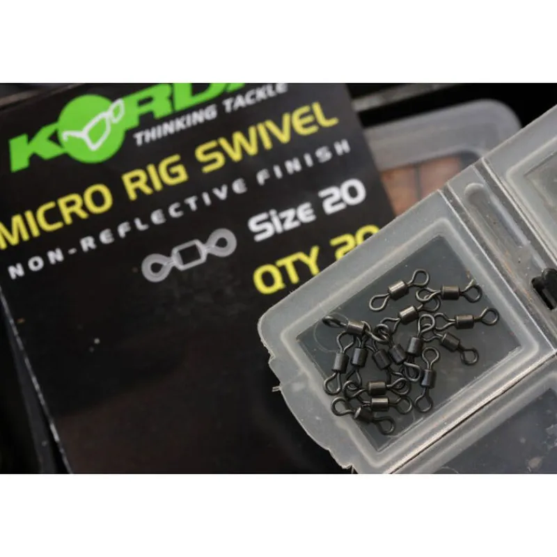 Acc.Montages/Hameçons - KORDA Emerillons baril carpe micro rig swivel