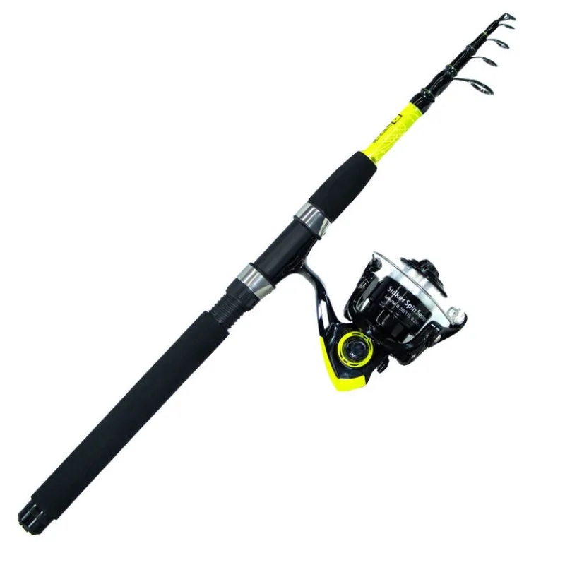 Découverte Pêche Du Carnassier|Packs Et Ensembles - BZONE Ensemble Canne Striker Telespin 210m 5-21g + Moulinet Striker Spin 2000 + Nylon