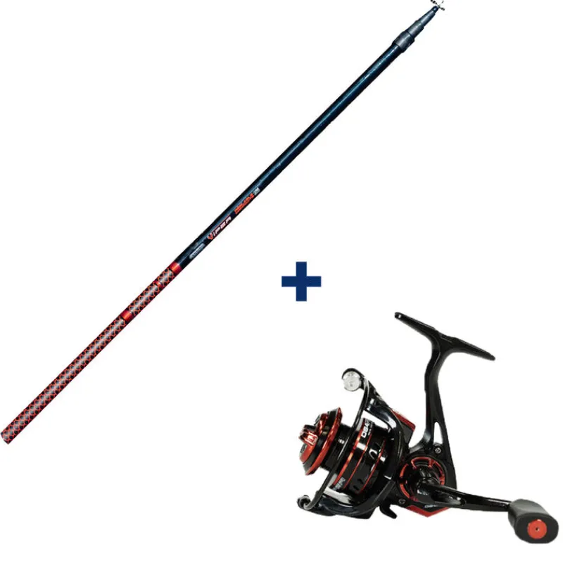 Packs & Ensembles - GARBOLINO Ensemble Canne Téléréglable 3m80 + Moulinet 800