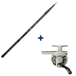Packs & Ensembles - GARBOLINO Ensemble Canne Téléréglable 4m80 + Moulinet Capoté